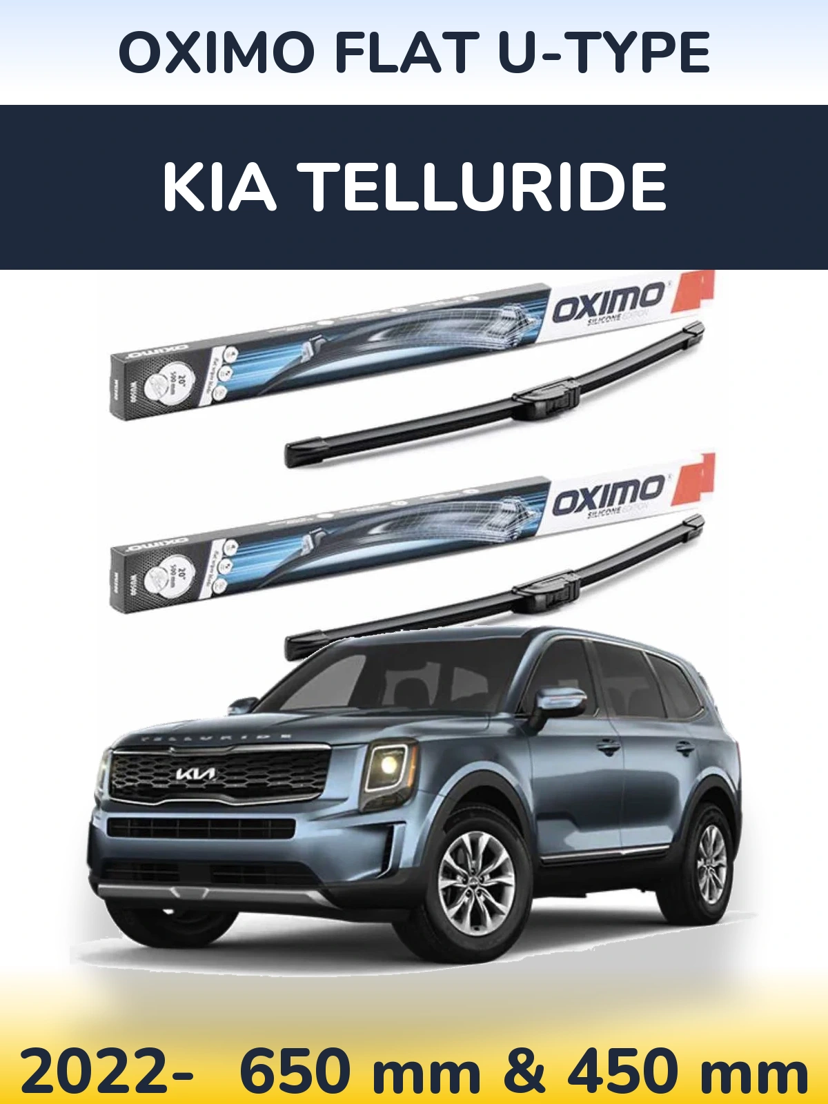 Ștergătoare Oximo Flat U-type pentru KIA Telluride