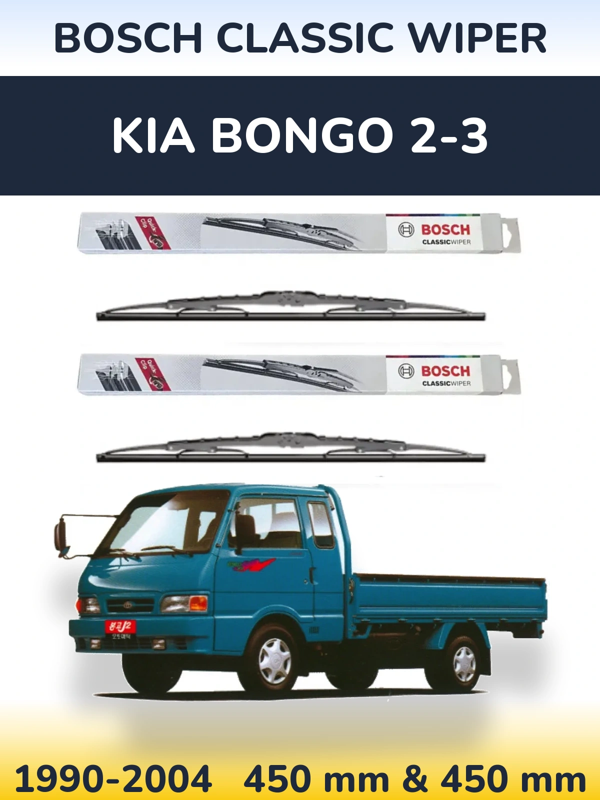 Ștergătoare BOSCH Classic Wiper pentru KIA Bongo 2-3