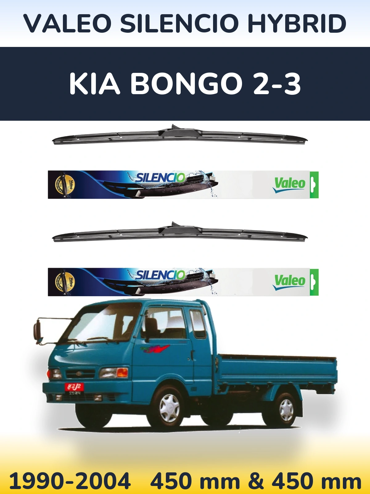 Ștergătoare Valeo Silencio Hybrid pentru KIA Bongo 2-3