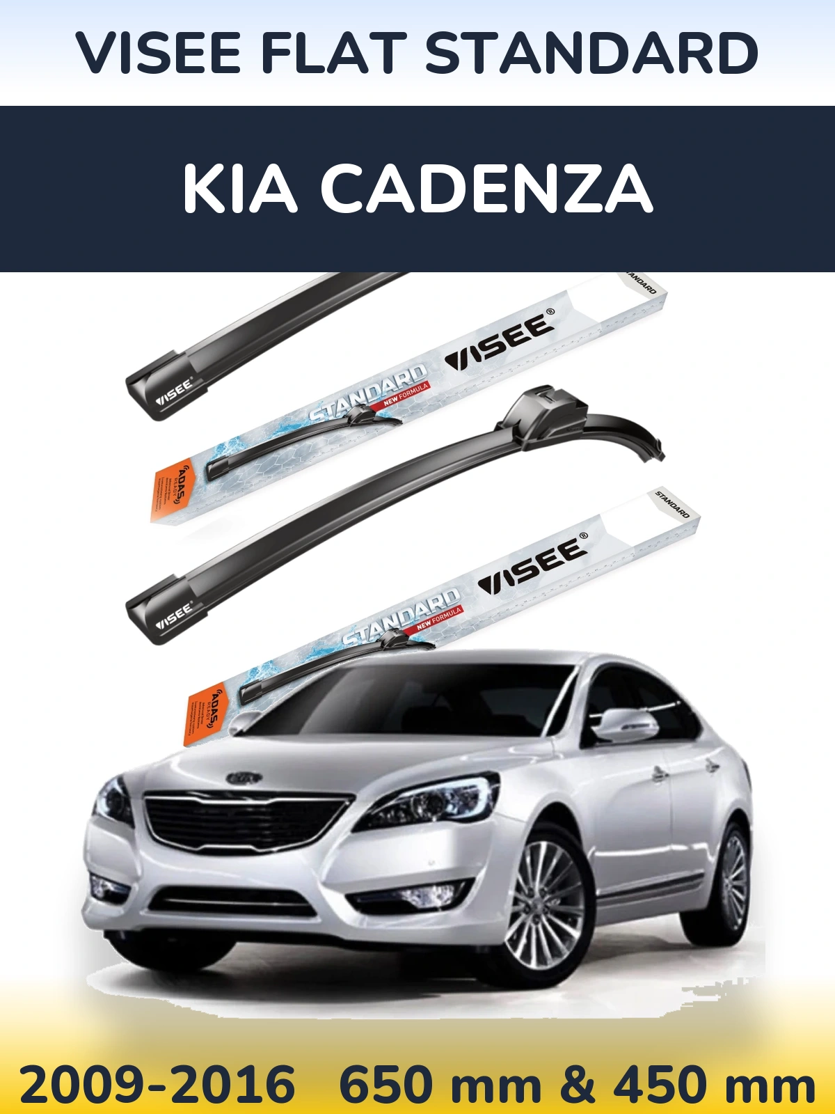 Ștergătoare VISEE FLAT STANDARD pentru KIA Cadenza