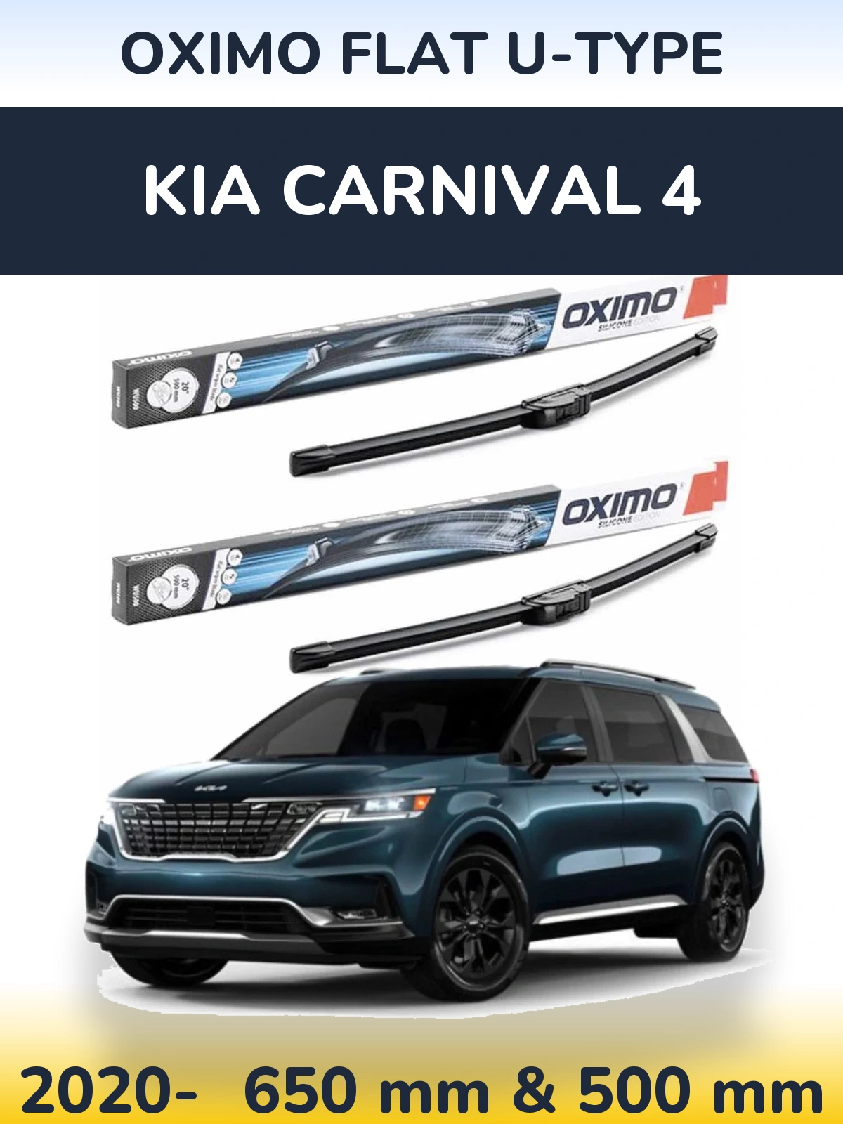 Ștergătoare Oximo Flat U-type pentru KIA Carnival 4