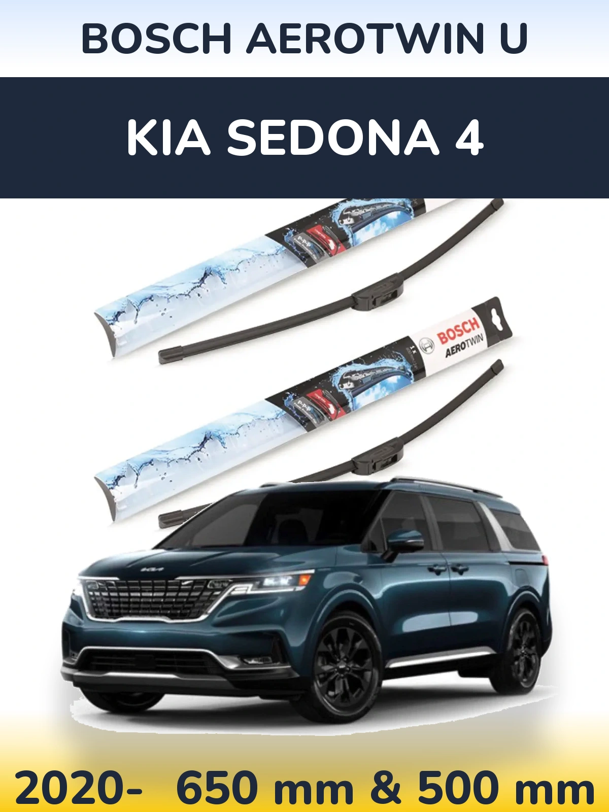 Ștergătoare BOSCH AeroTwin U pentru KIA Sedona 4