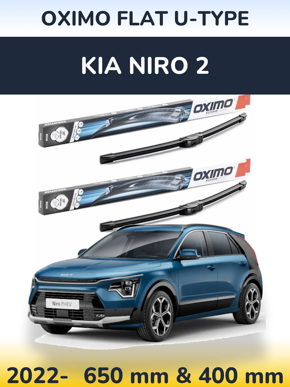 Ștergătoare Oximo Flat U-type pentru KIA Niro 2