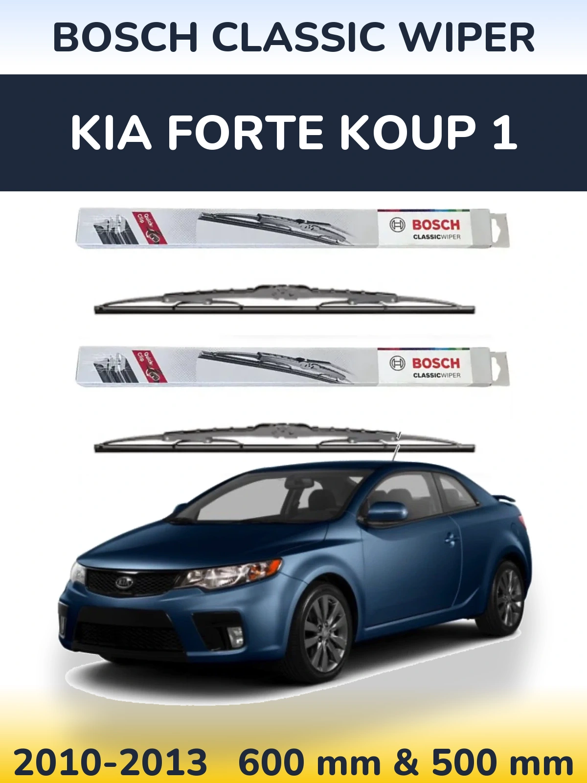Ștergătoare BOSCH Classic Wiper pentru KIA Forte Koup 1
