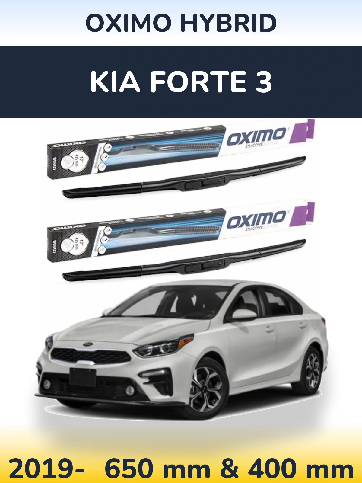 Ștergătoare Oximo Hybrid pentru KIA Forte 3