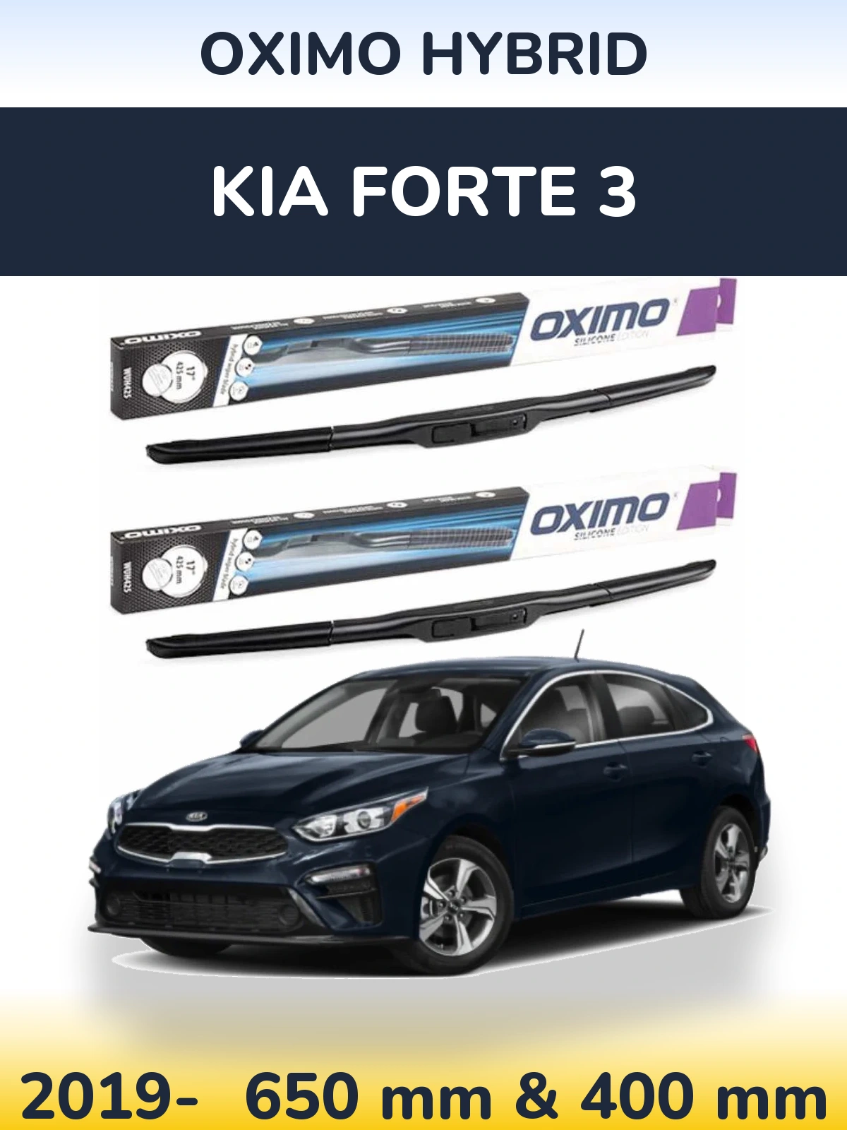 Ștergătoare Oximo Hybrid pentru KIA Forte 3