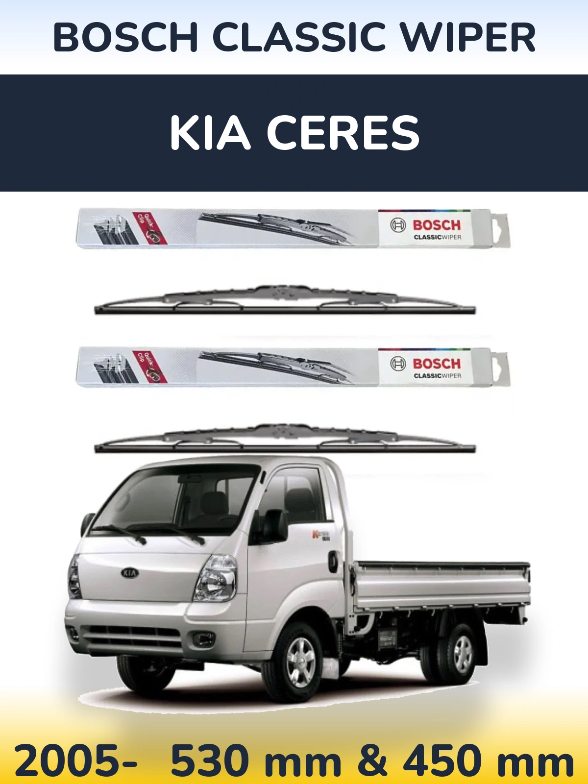 Ștergătoare BOSCH Classic Wiper pentru KIA Ceres