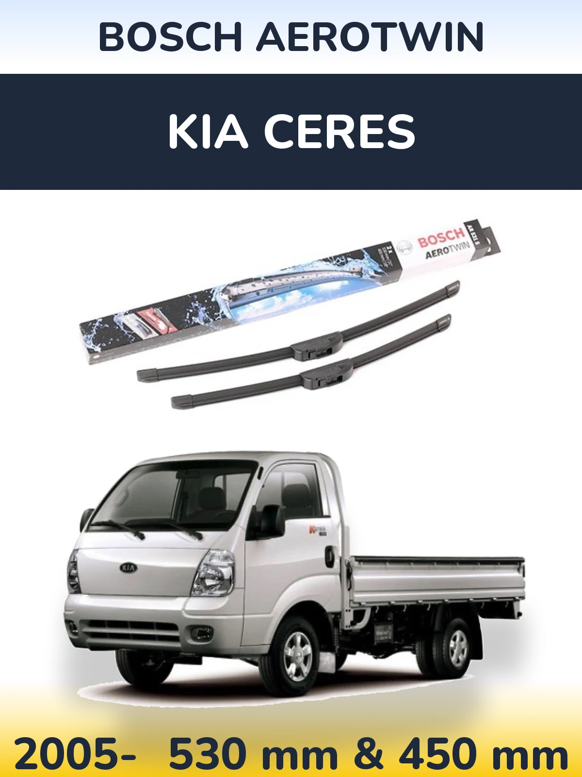 Ștergătoare BOSCH AeroTwin pentru KIA Ceres