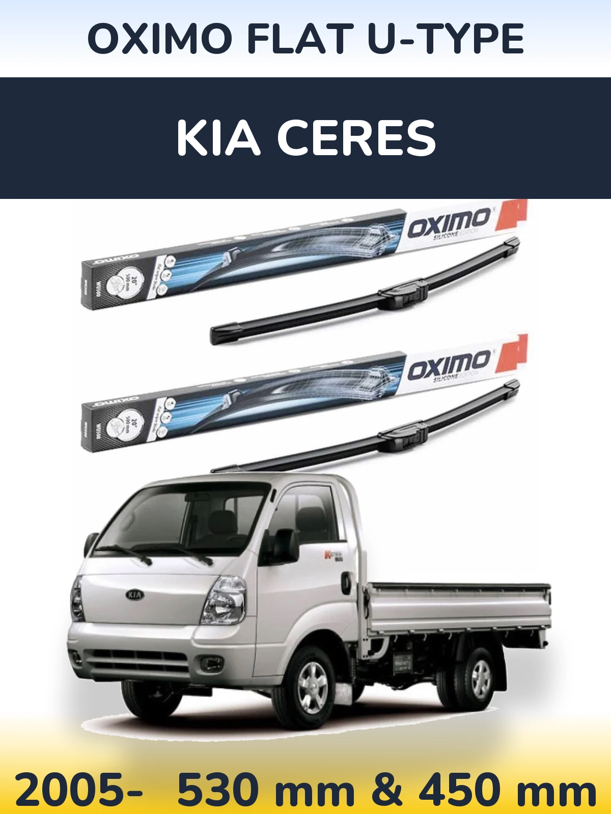 Ștergătoare Oximo Flat U-type pentru KIA Ceres