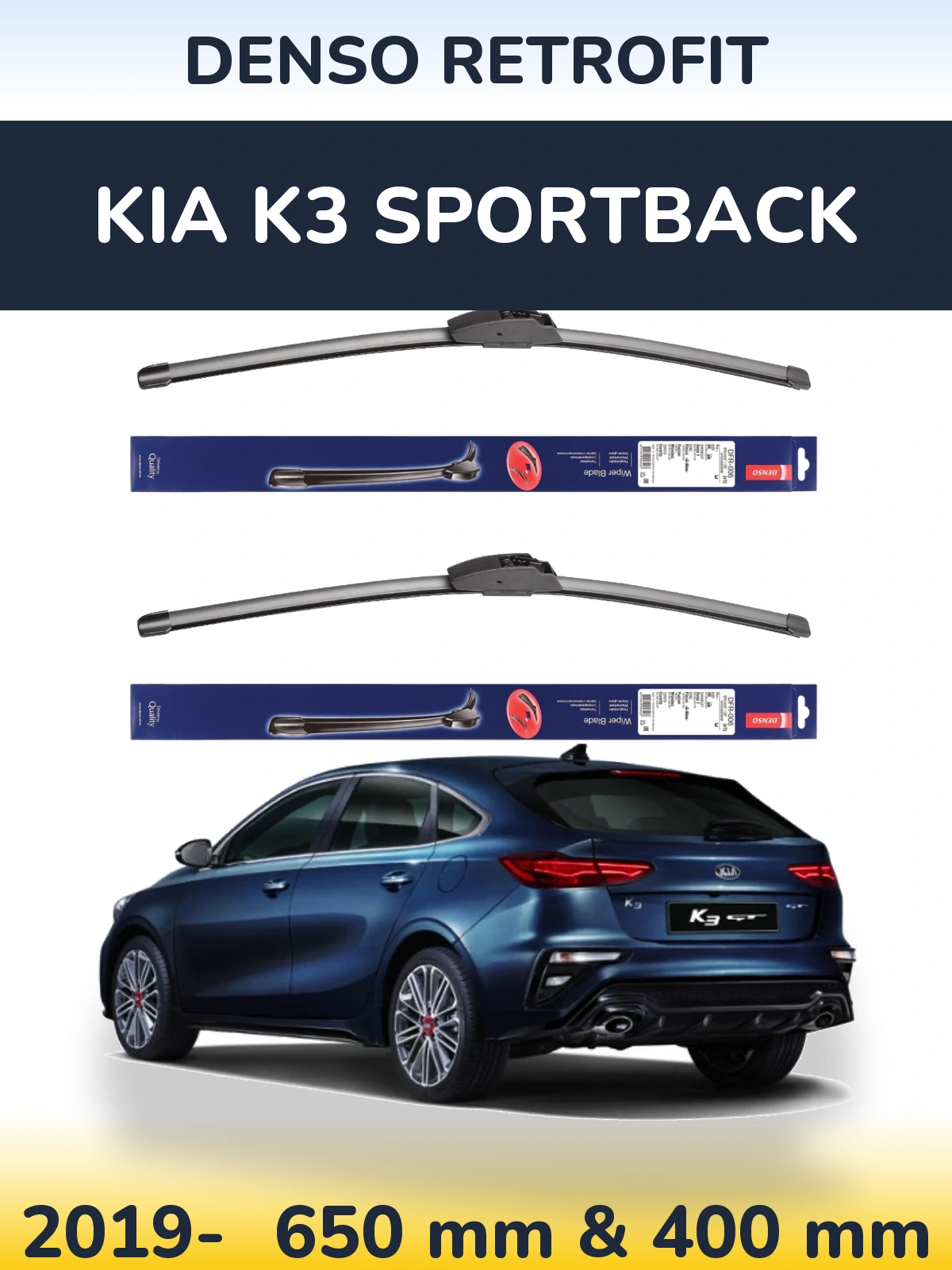 Ștergătoare Denso Retrofit pentru KIA K3 Sportback