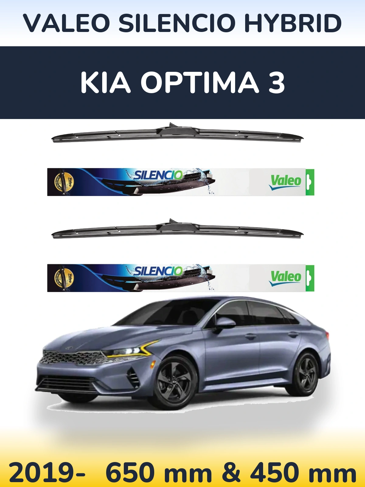 Ștergătoare Valeo Silencio Hybrid pentru KIA Optima 3