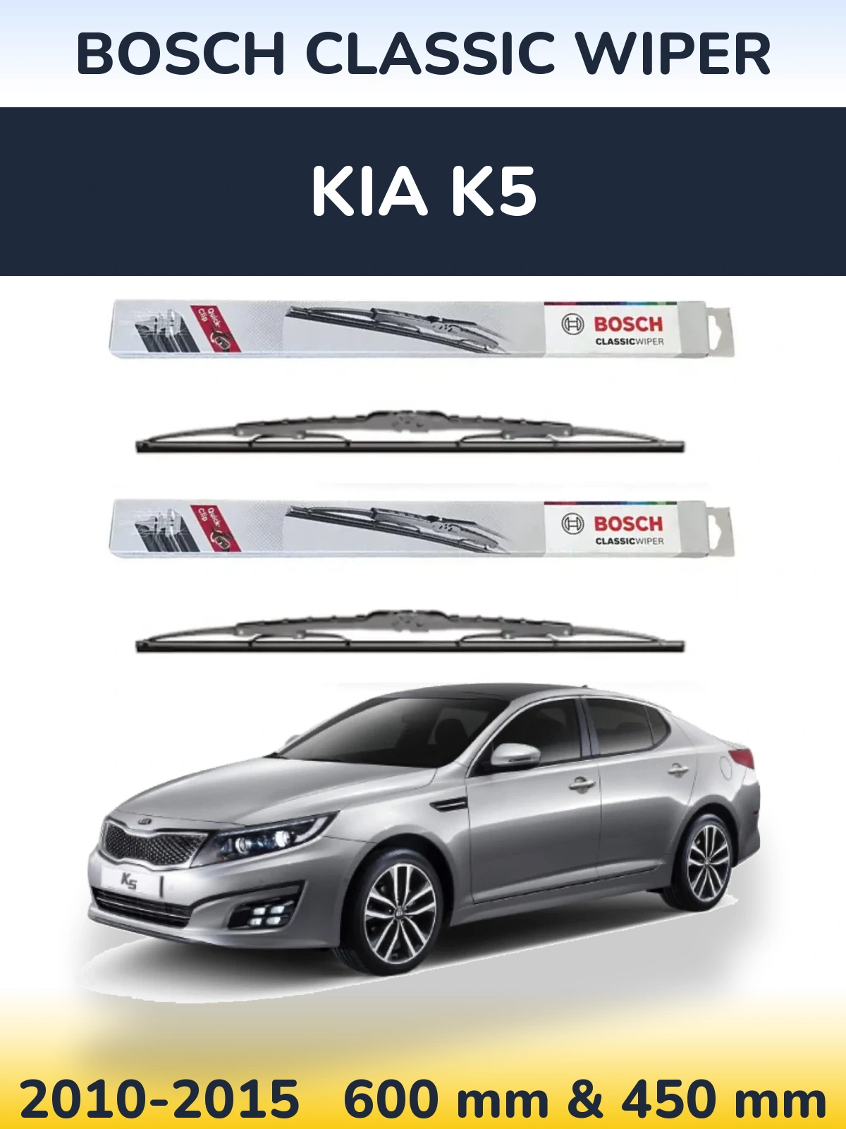Ștergătoare BOSCH Classic Wiper pentru KIA K5