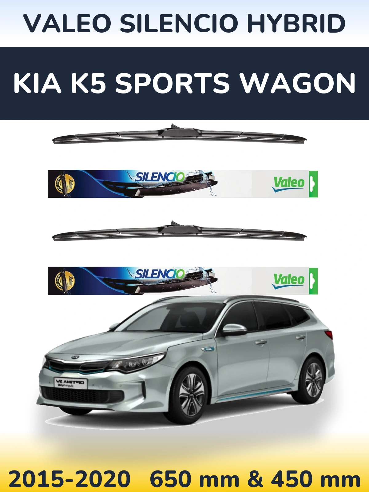Ștergătoare Valeo Silencio Hybrid pentru KIA K5 Sports Wagon