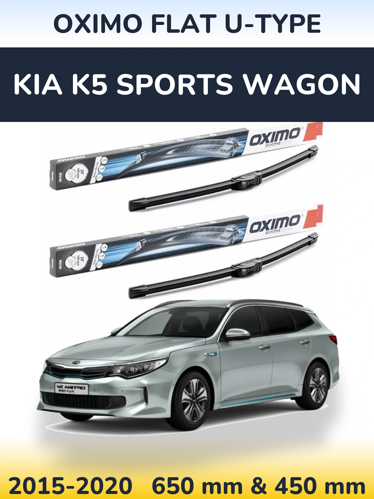 Ștergătoare Oximo Flat U-type pentru KIA K5 Sports Wagon