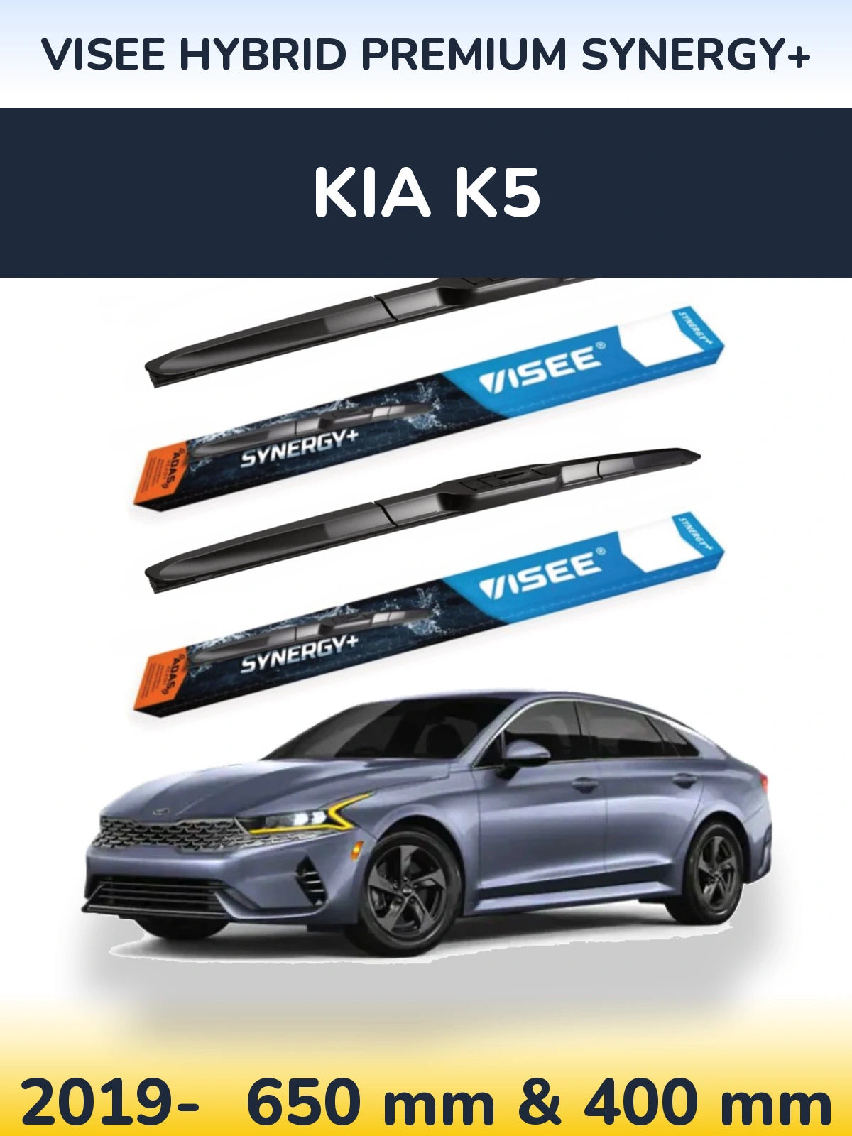 Ștergătoare VISEE HYBRID PREMIUM SYNERGY+ pentru KIA K5