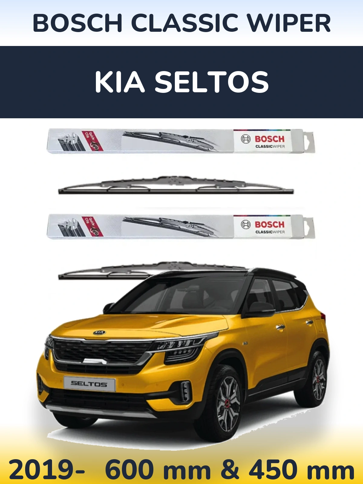 Ștergătoare BOSCH Classic Wiper pentru KIA Seltos