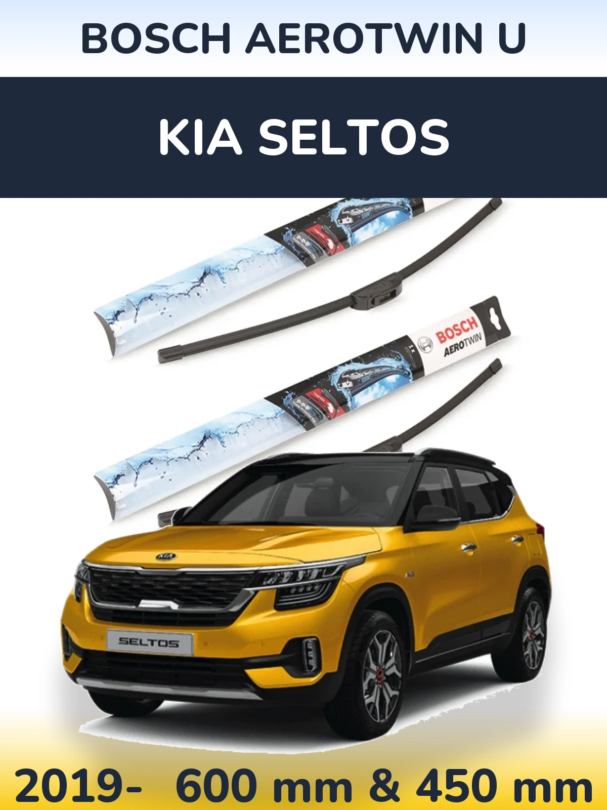 Ștergătoare BOSCH AeroTwin U pentru KIA Seltos