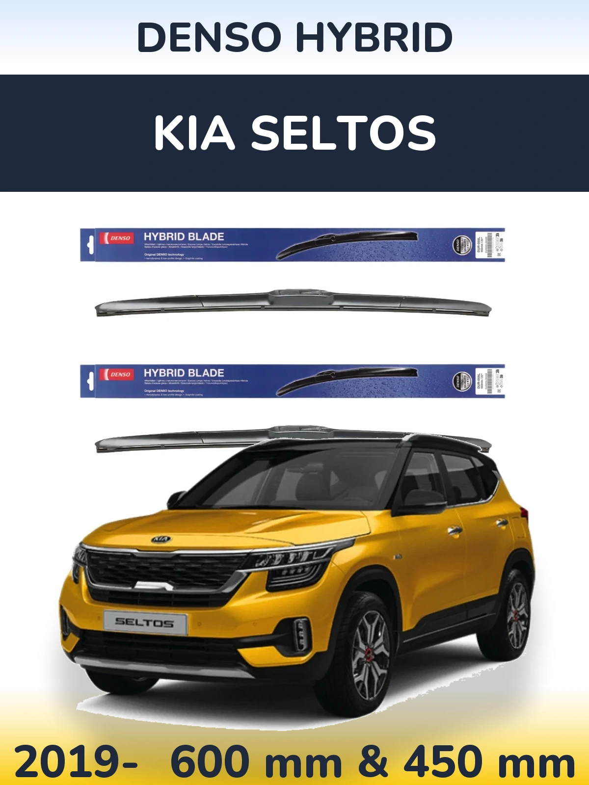 Ștergătoare Denso Hybrid pentru KIA Seltos