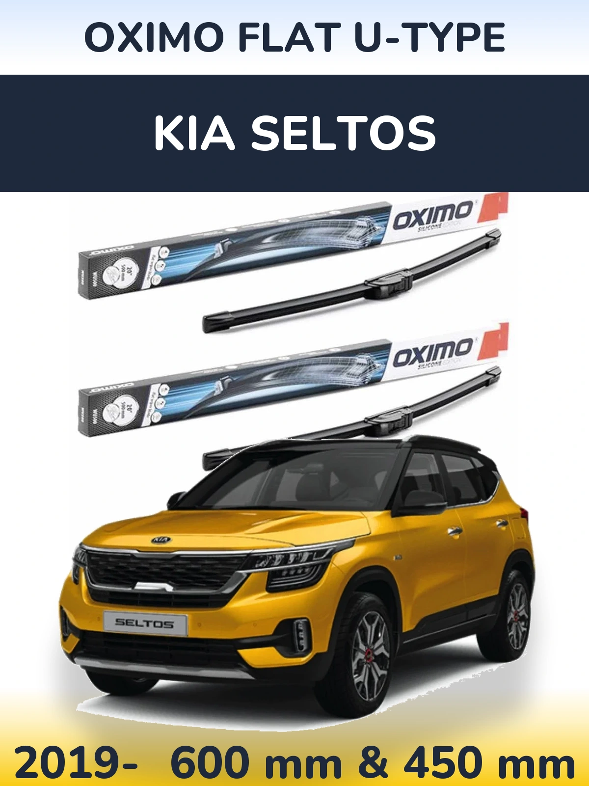 Ștergătoare Oximo Flat U-type pentru KIA Seltos
