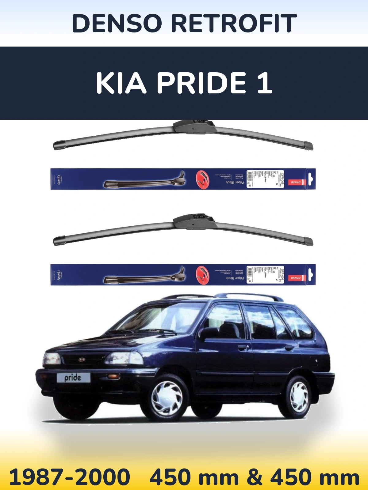 Ștergătoare Denso Retrofit pentru KIA Pride 1