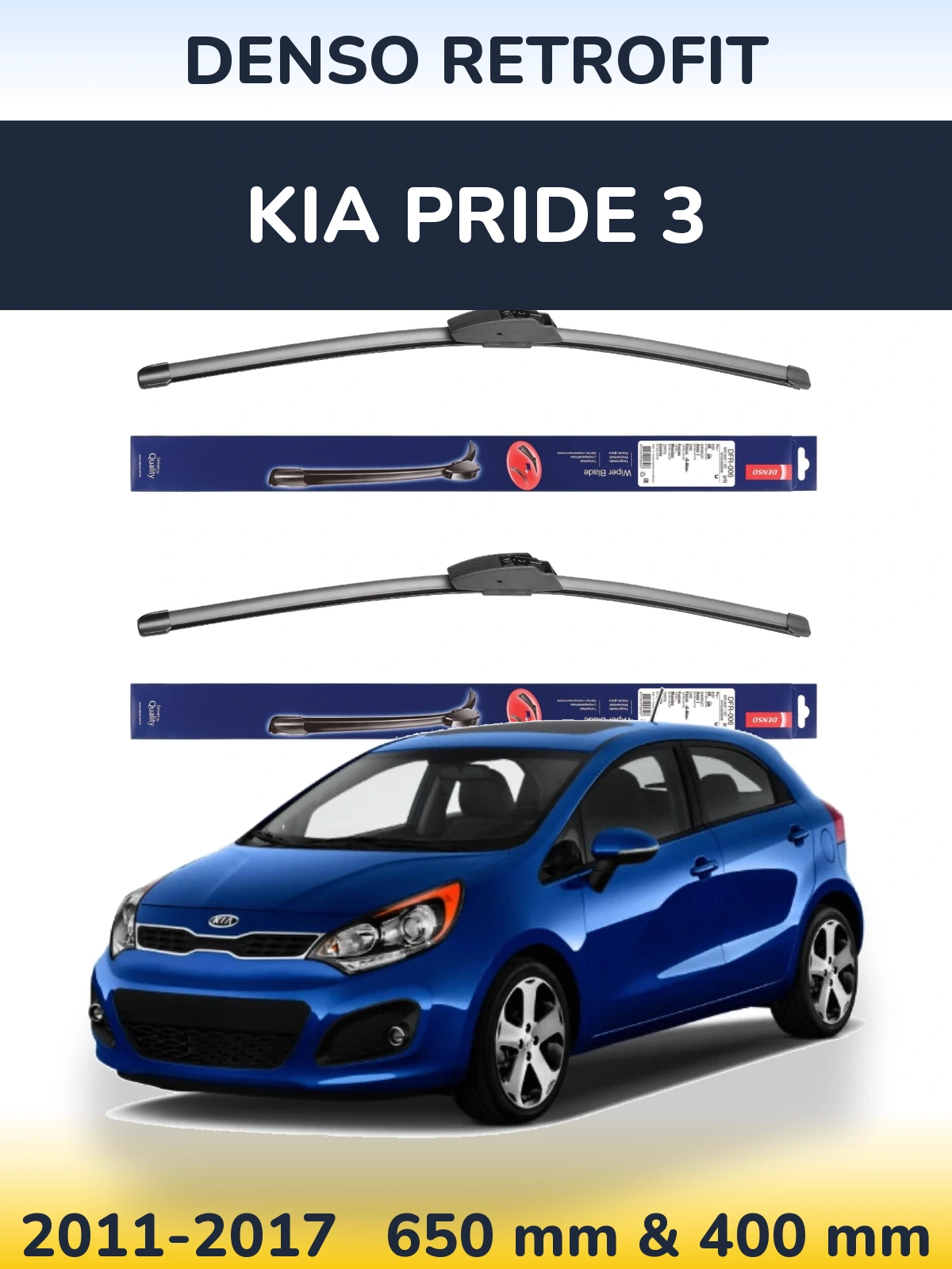 Ștergătoare Denso Retrofit pentru KIA Pride 3