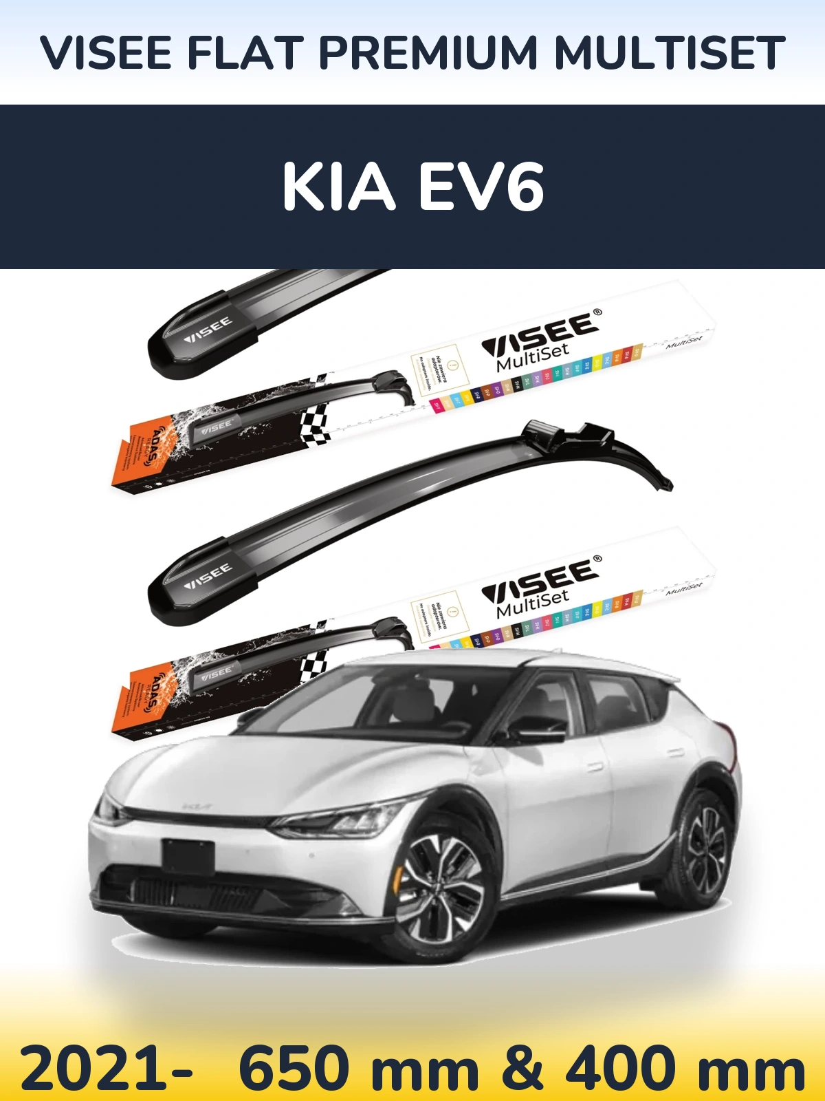 Ștergătoare VISEE FLAT PREMIUM MultiSet pentru KIA EV6
