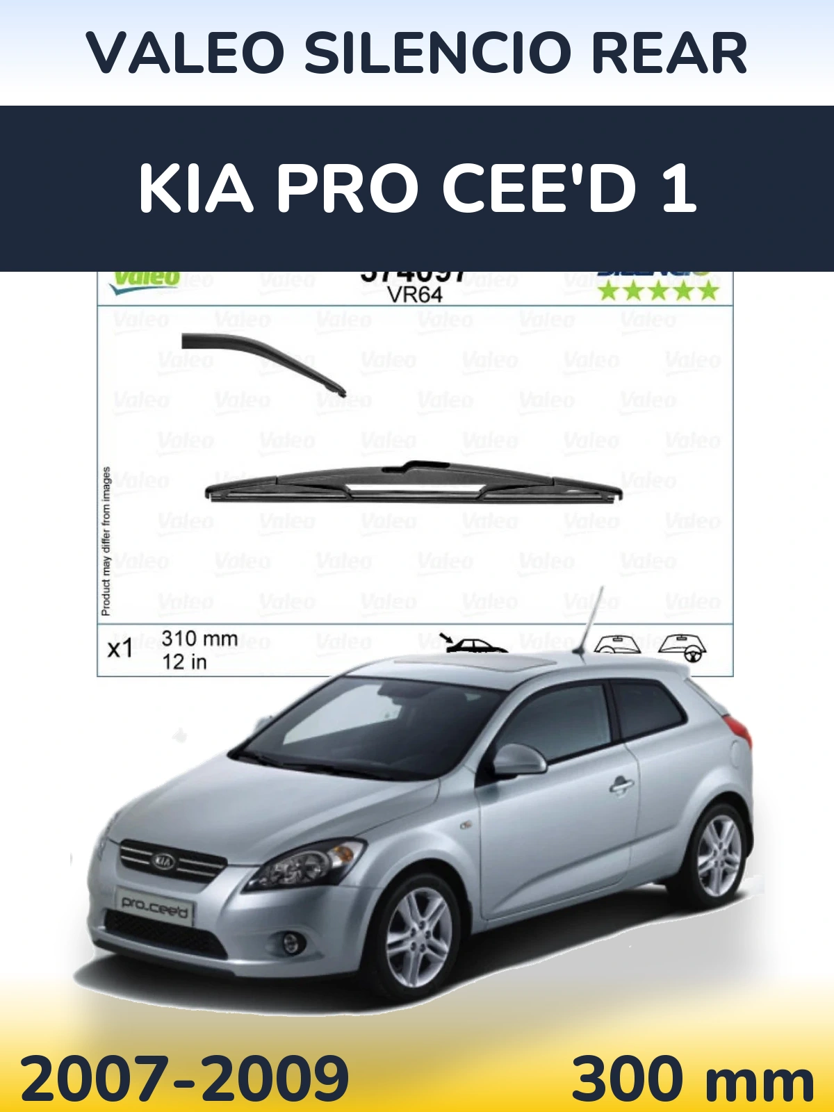 Ștergătoare Valeo Silencio Rear pentru KIA Pro Cee'd 1