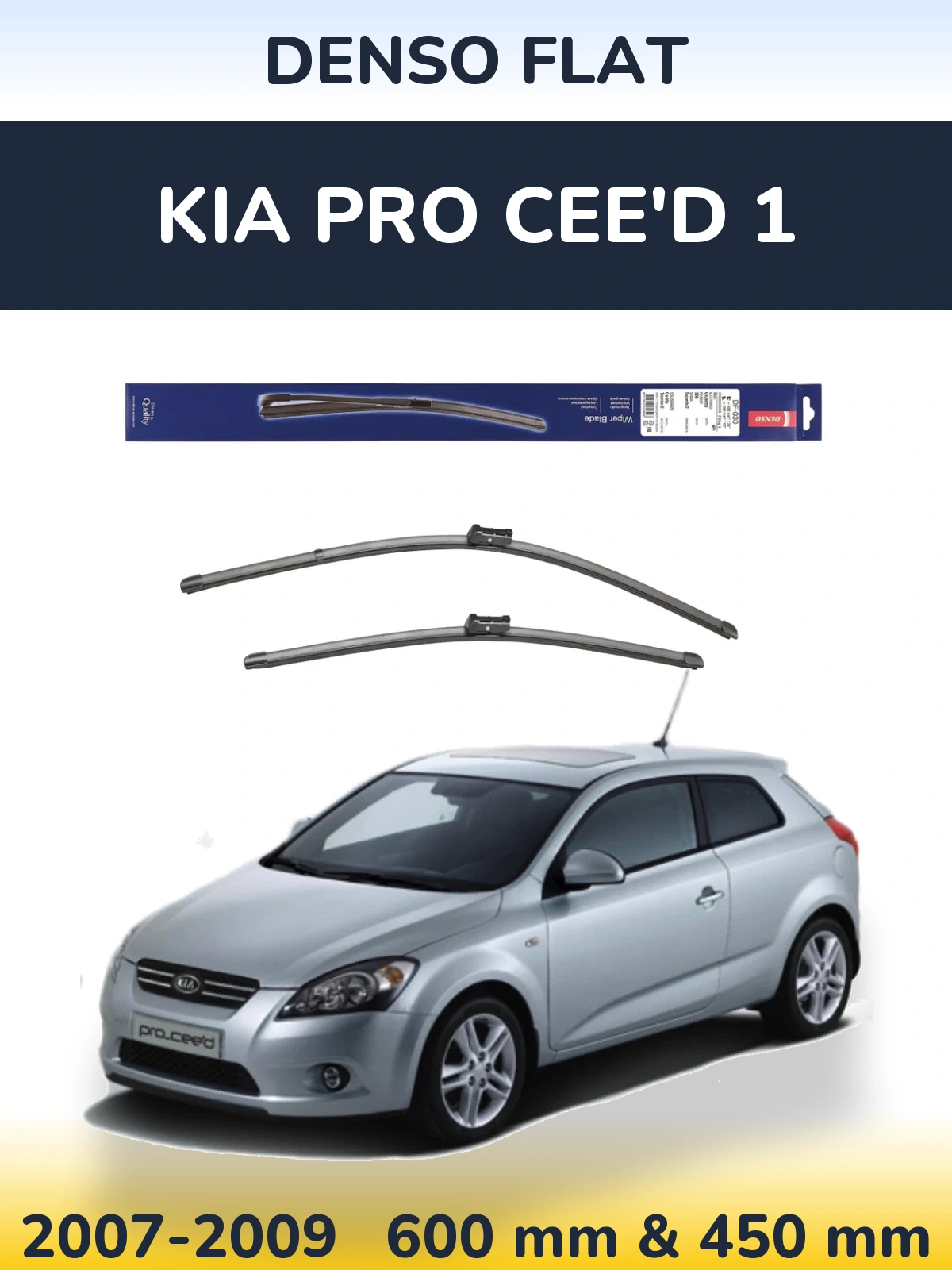 Ștergătoare Denso Flat pentru KIA Pro Cee'd 1