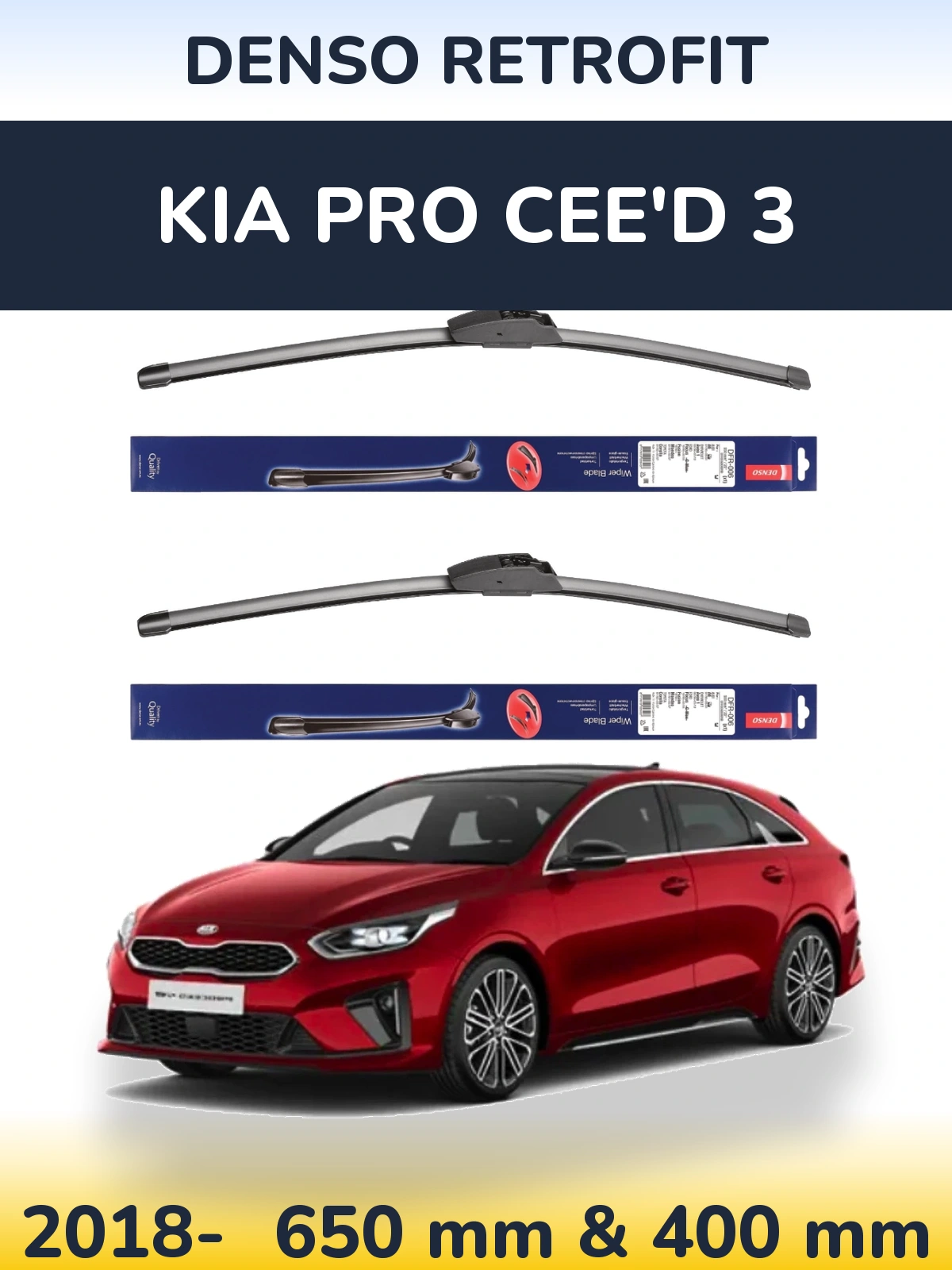 Ștergătoare Denso Retrofit pentru KIA Pro Cee'd 3