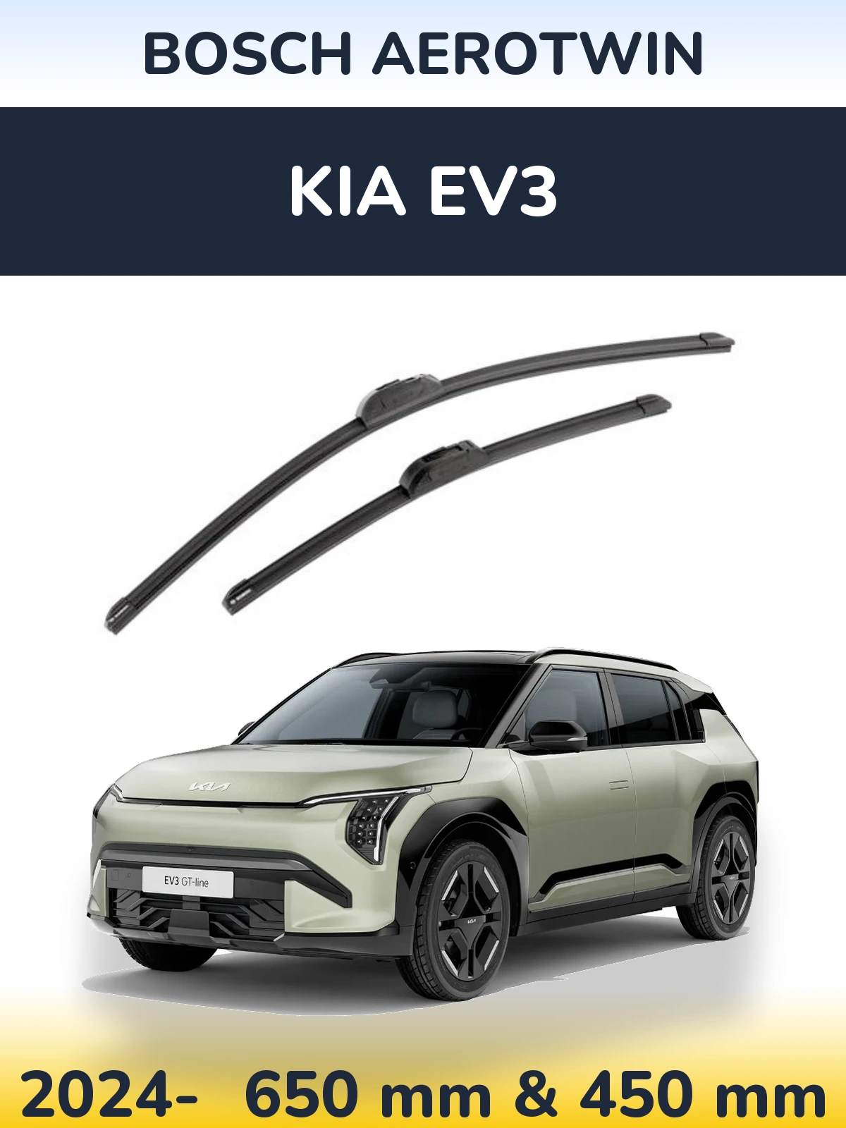 Ștergătoare BOSCH AeroTwin pentru KIA EV3