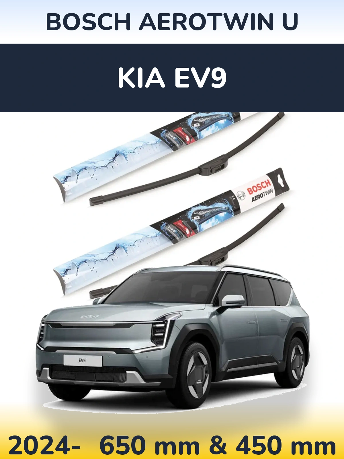 Ștergătoare BOSCH AeroTwin U pentru KIA EV9