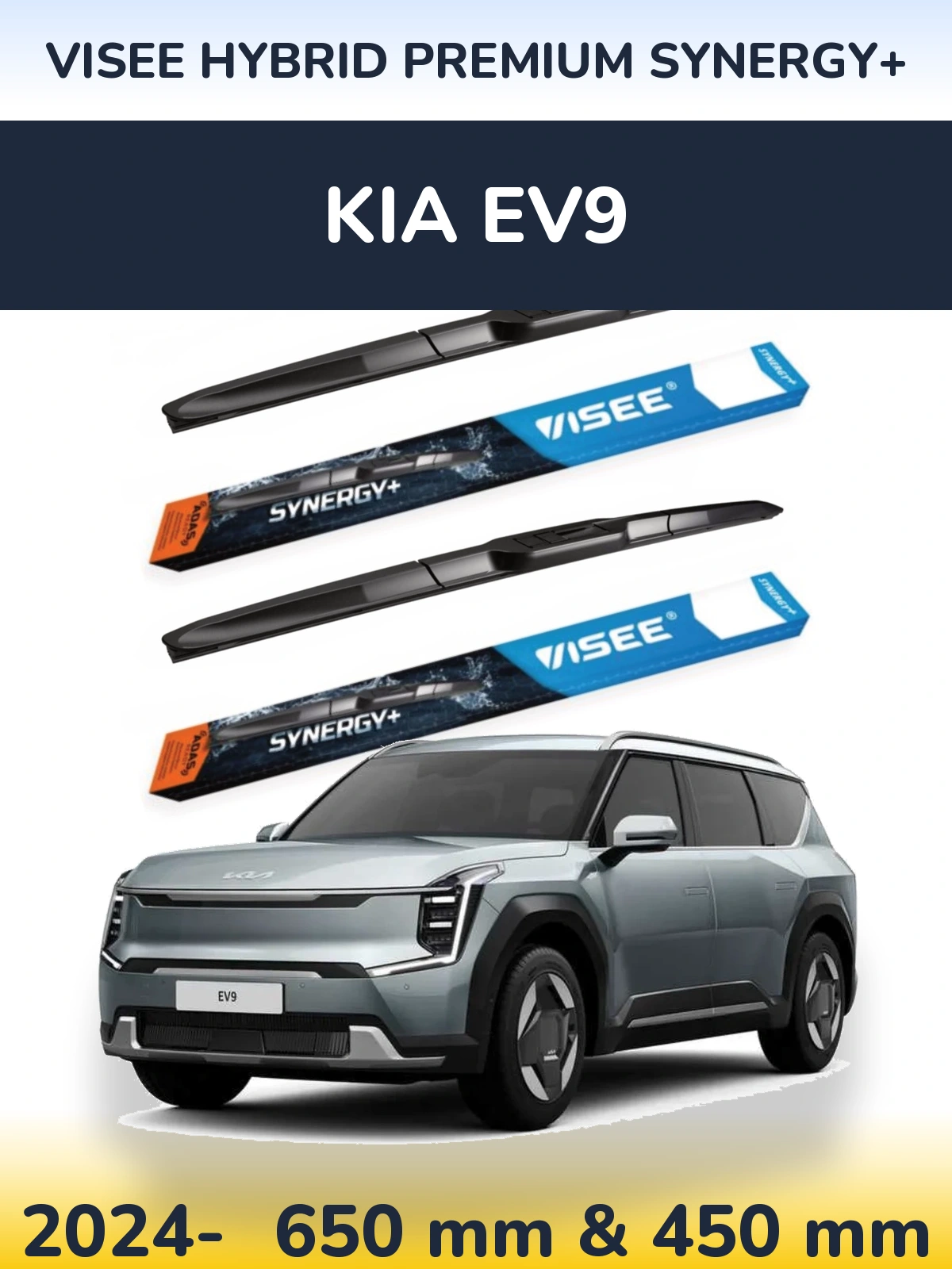 Ștergătoare VISEE HYBRID PREMIUM SYNERGY+ pentru KIA EV9