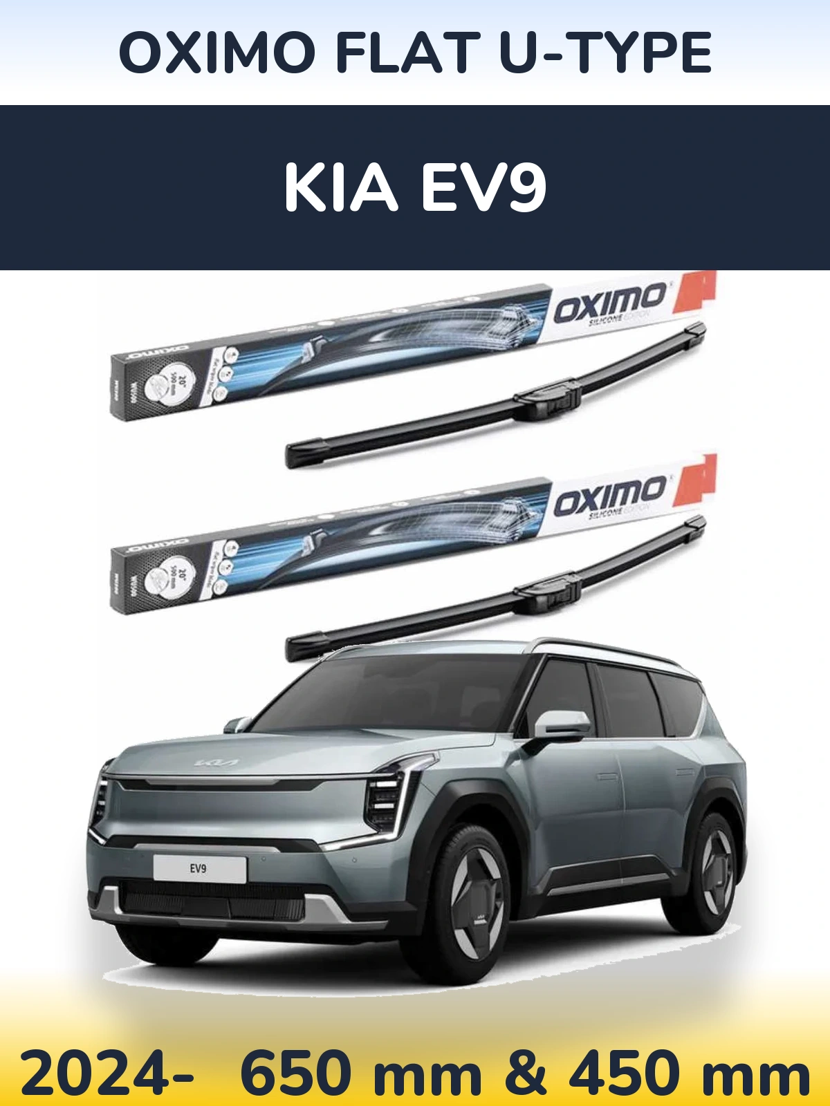 Ștergătoare Oximo Flat U-type pentru KIA EV9
