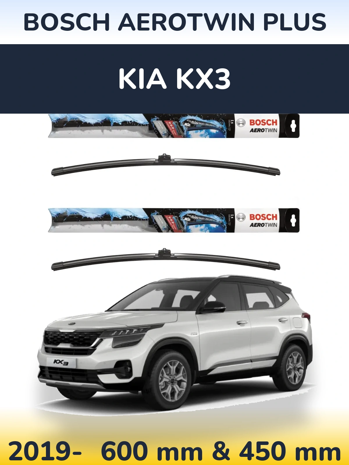 Ștergătoare BOSCH AeroTwin Plus pentru KIA KX3