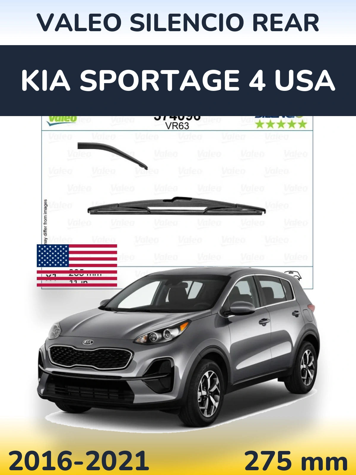 Ștergătoare Valeo Silencio Rear pentru KIA Sportage 4 USA