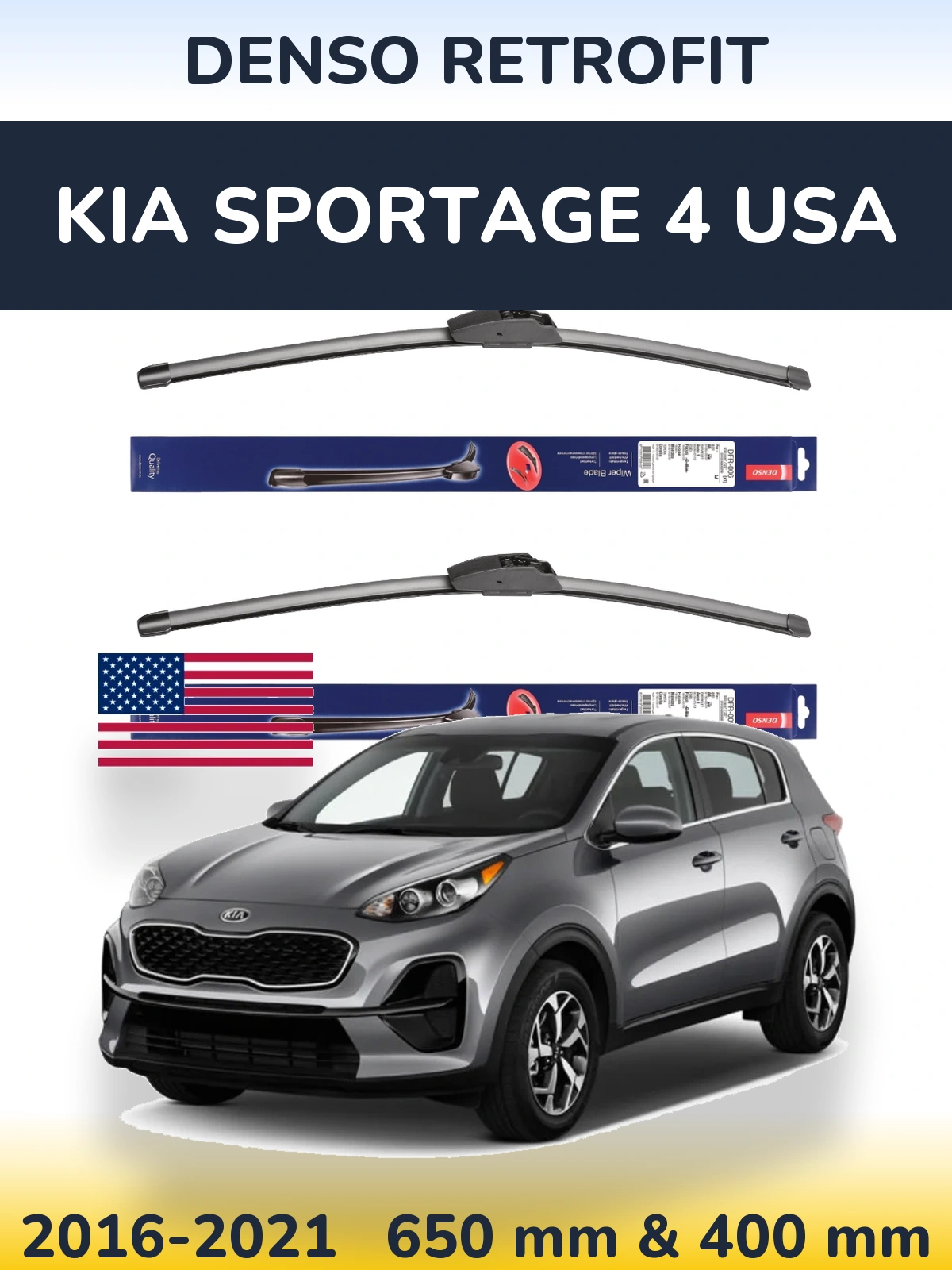 Ștergătoare Denso Retrofit pentru KIA Sportage 4 USA