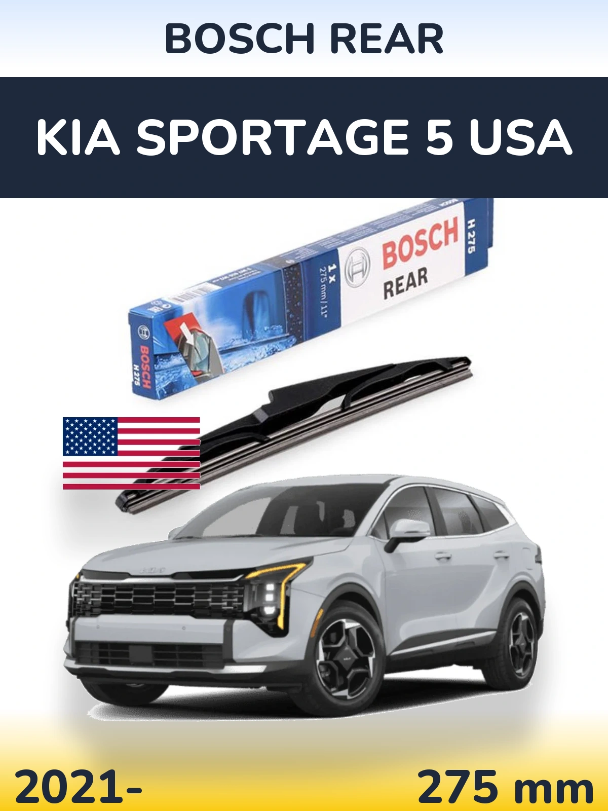 Ștergătoare BOSCH Rear pentru KIA Sportage 5 USA