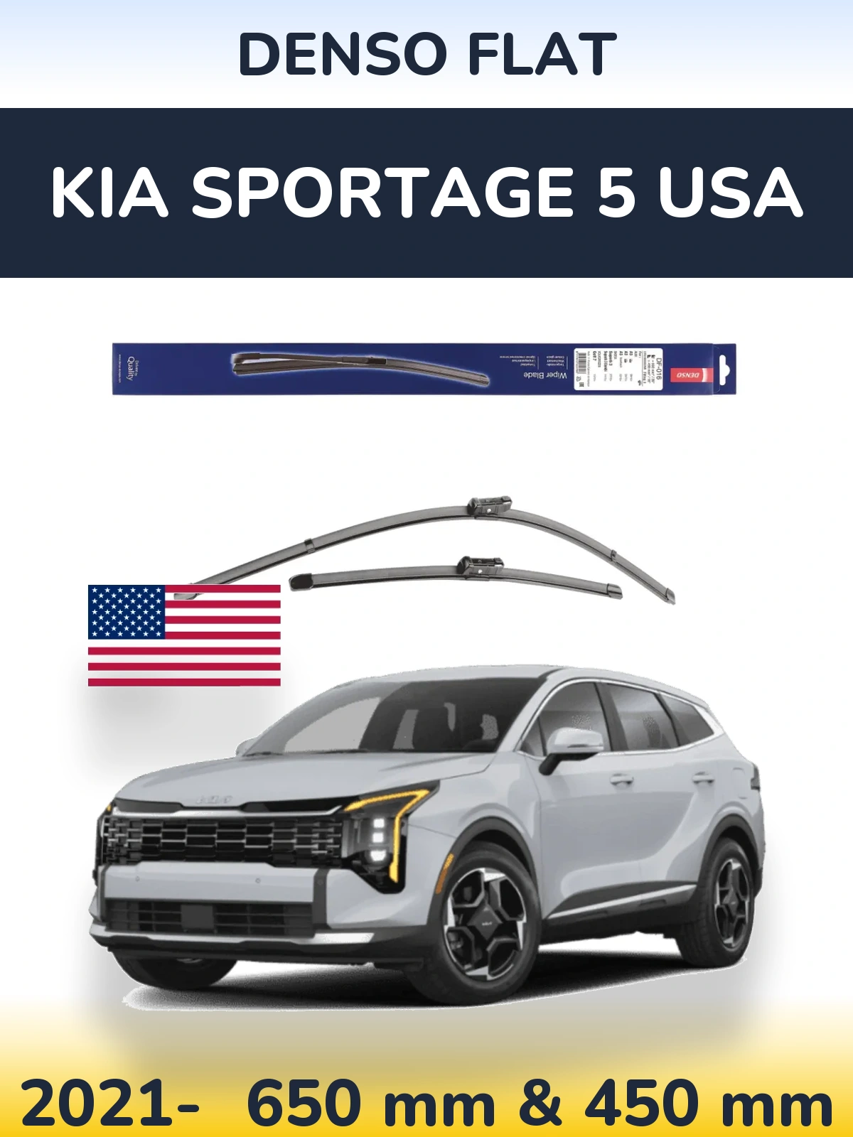 Ștergătoare Denso Flat pentru KIA Sportage 5 USA