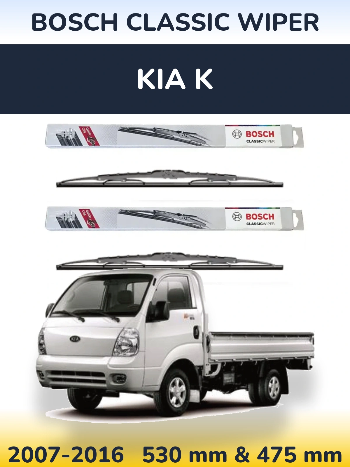 Ștergătoare BOSCH Classic Wiper pentru KIA K