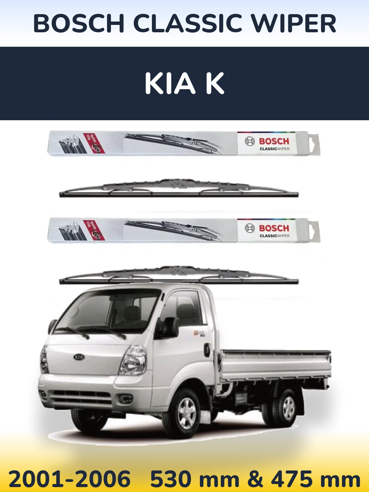 Ștergătoare BOSCH Classic Wiper pentru KIA K