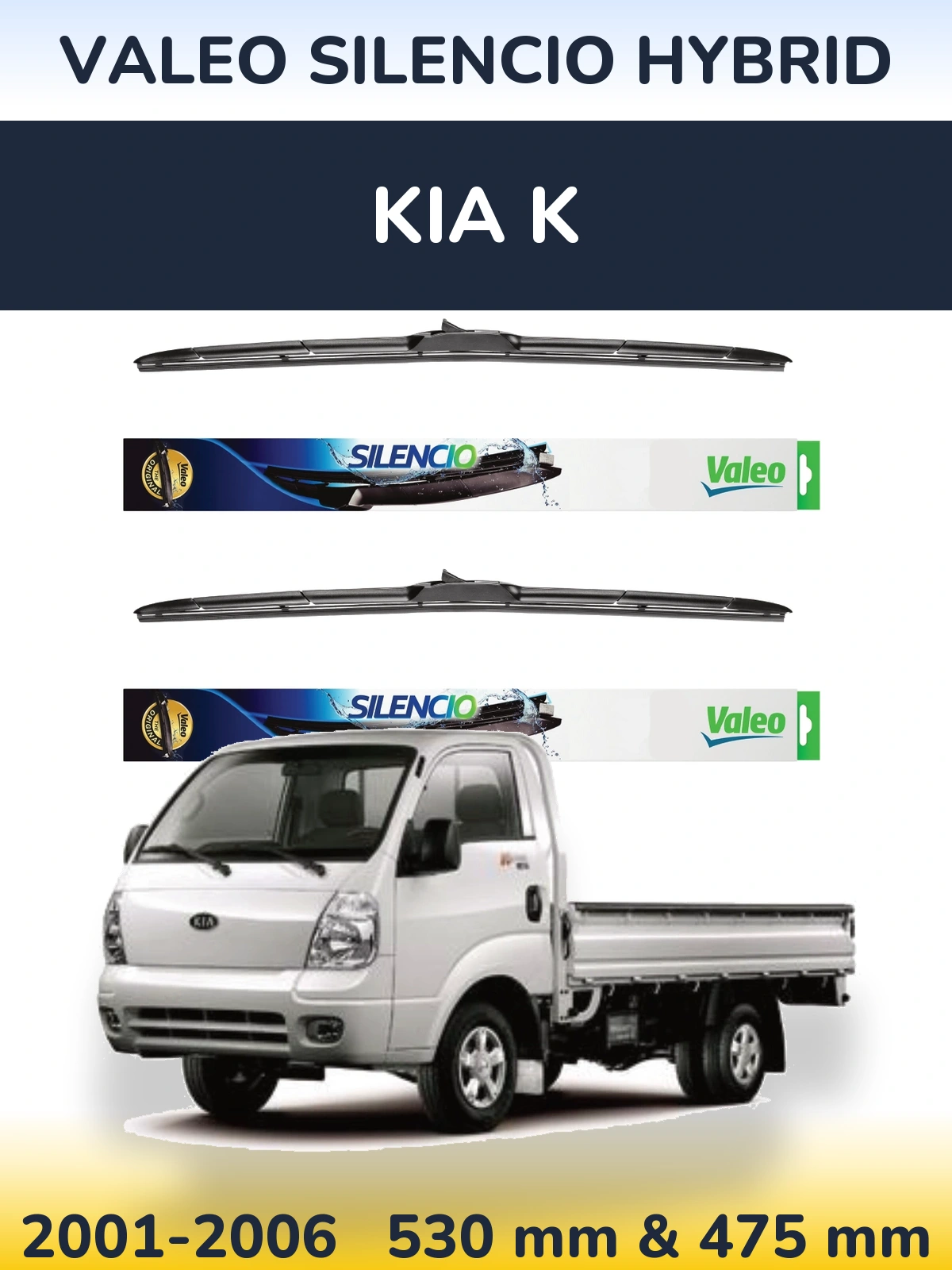 Ștergătoare Valeo Silencio Hybrid pentru KIA K