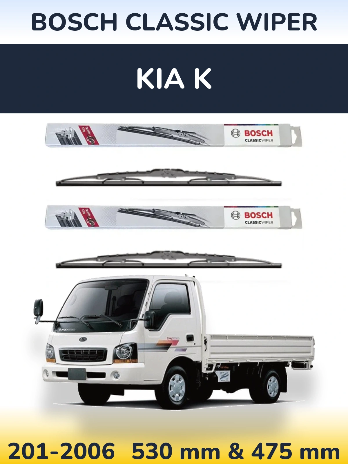 Ștergătoare BOSCH Classic Wiper pentru KIA K