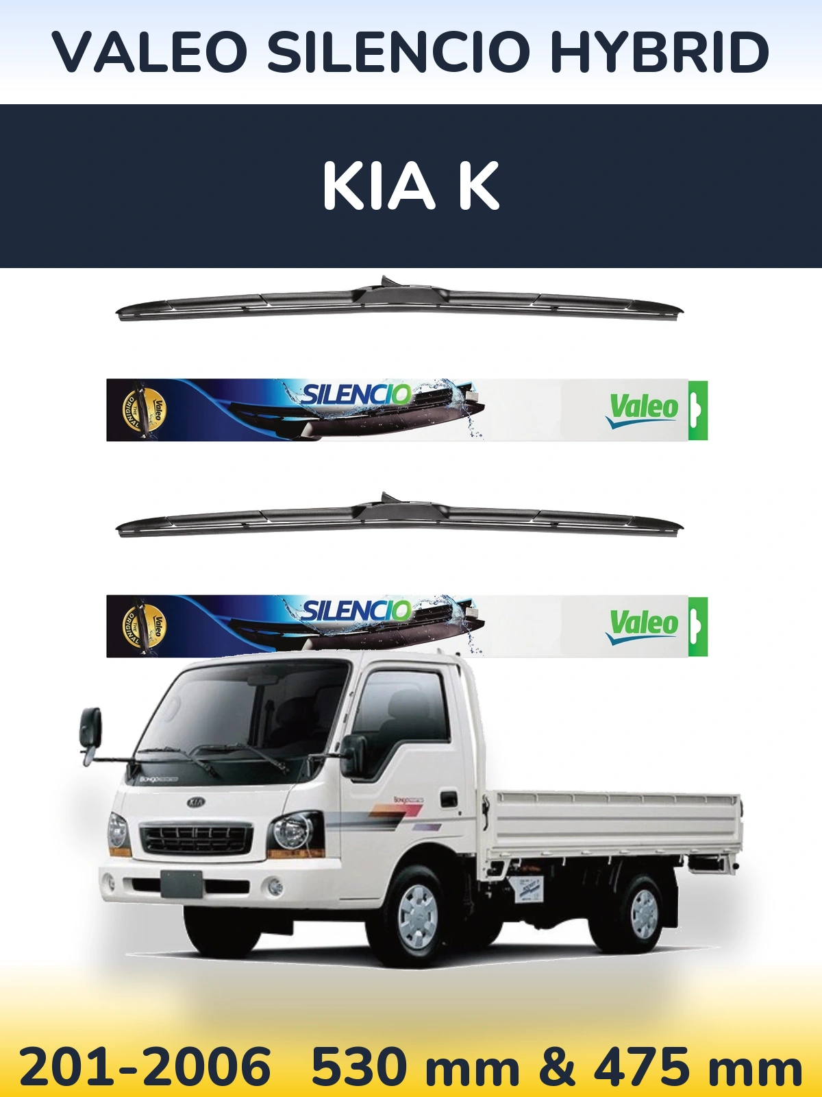 Ștergătoare Valeo Silencio Hybrid pentru KIA K