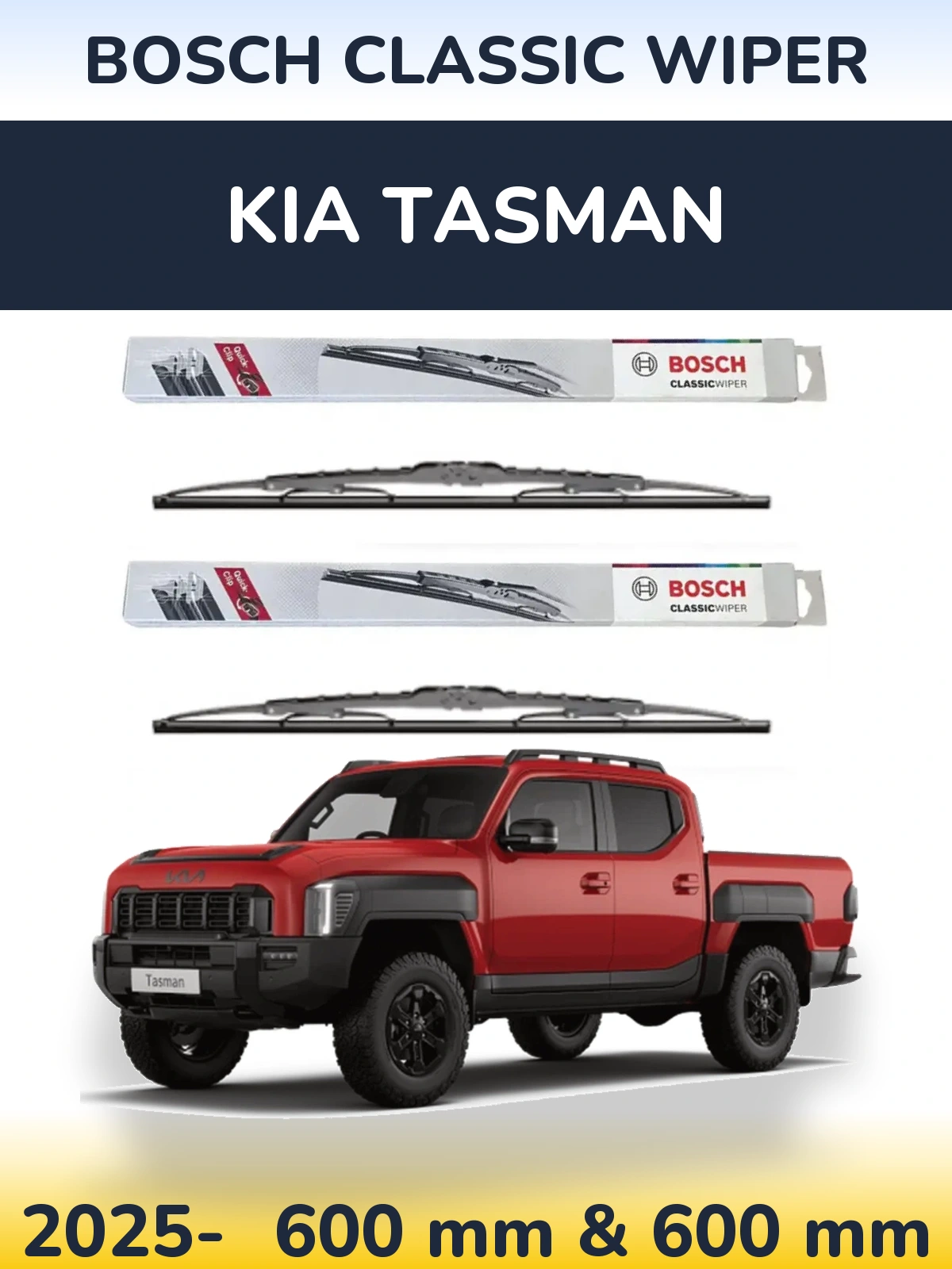 Ștergătoare BOSCH Classic Wiper pentru KIA Tasman
