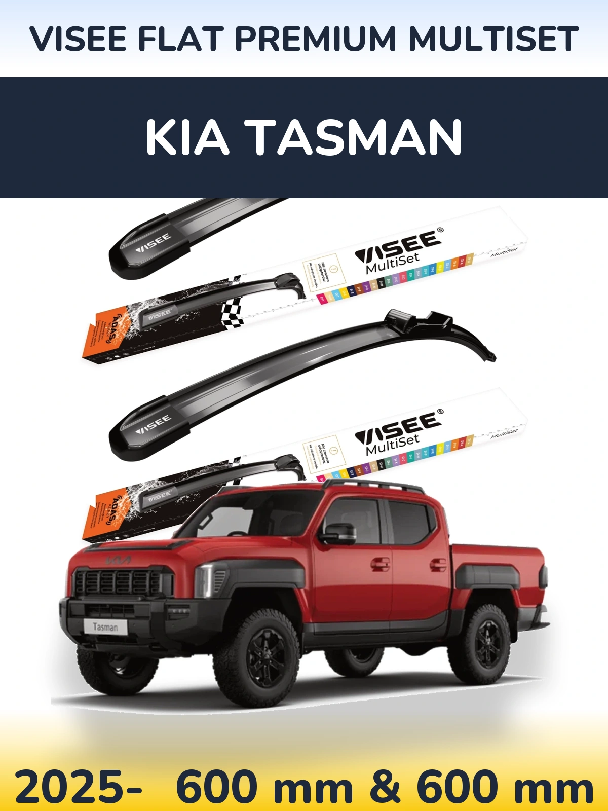 Ștergătoare VISEE FLAT PREMIUM MultiSet pentru KIA Tasman