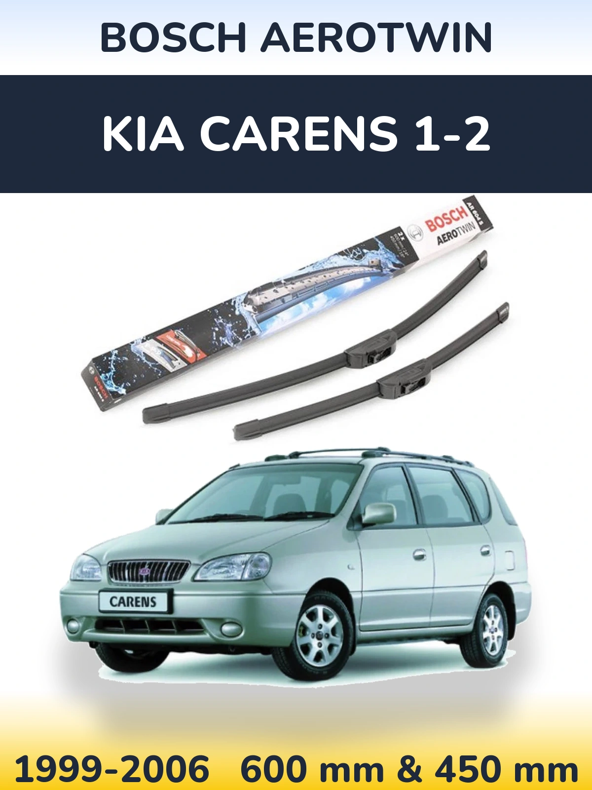 Ștergătoare BOSCH AeroTwin pentru KIA Carens 1-2