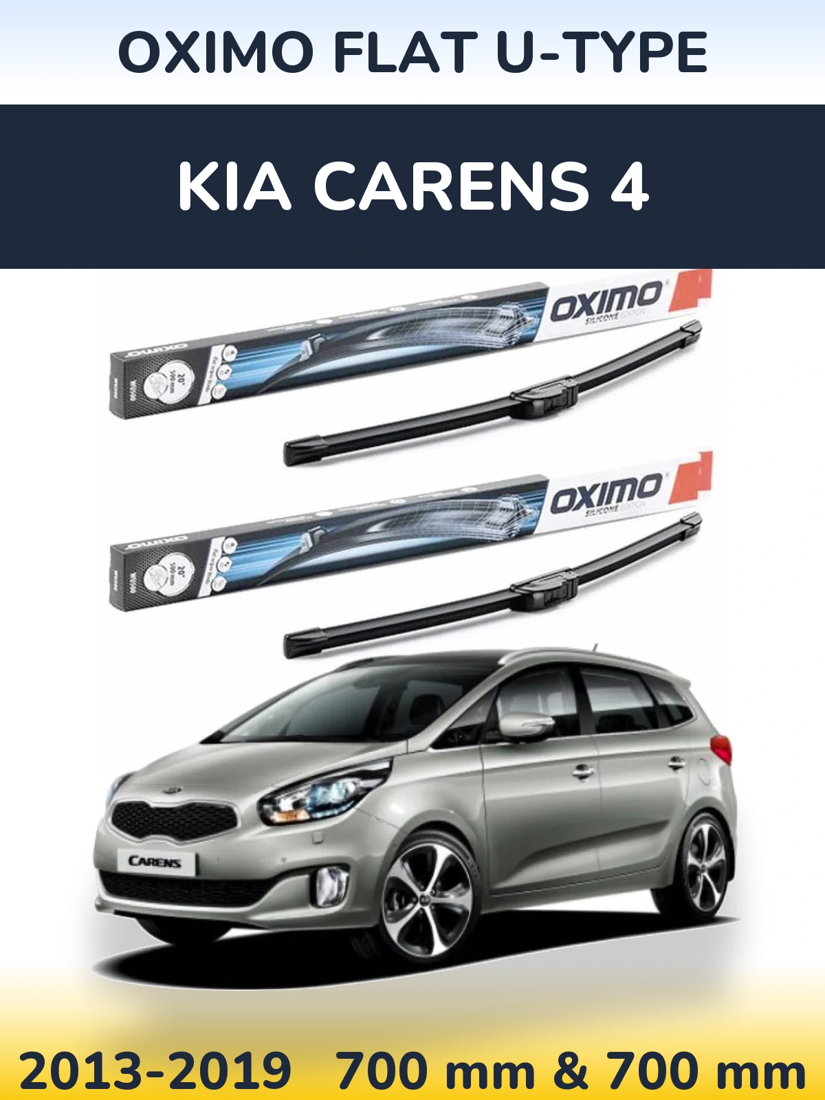 Ștergătoare Oximo Flat U-type pentru KIA Carens 4
