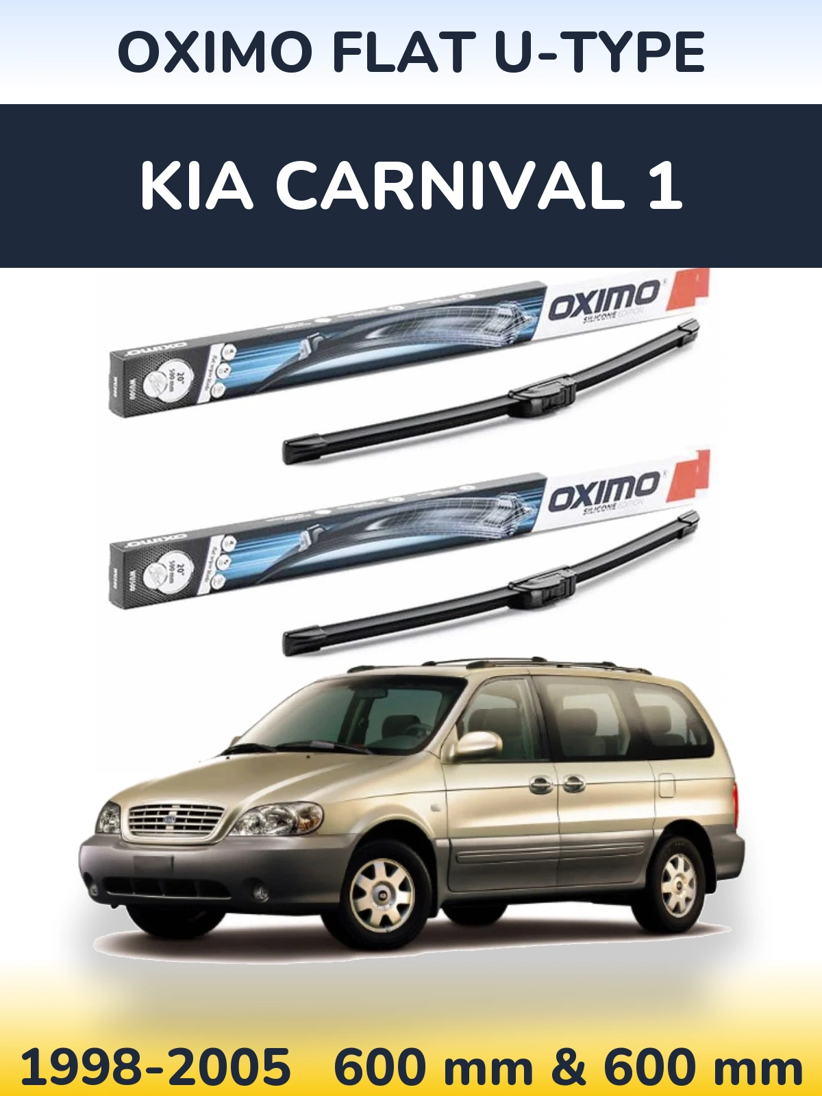 Ștergătoare Oximo Flat U-type pentru KIA Carnival 1