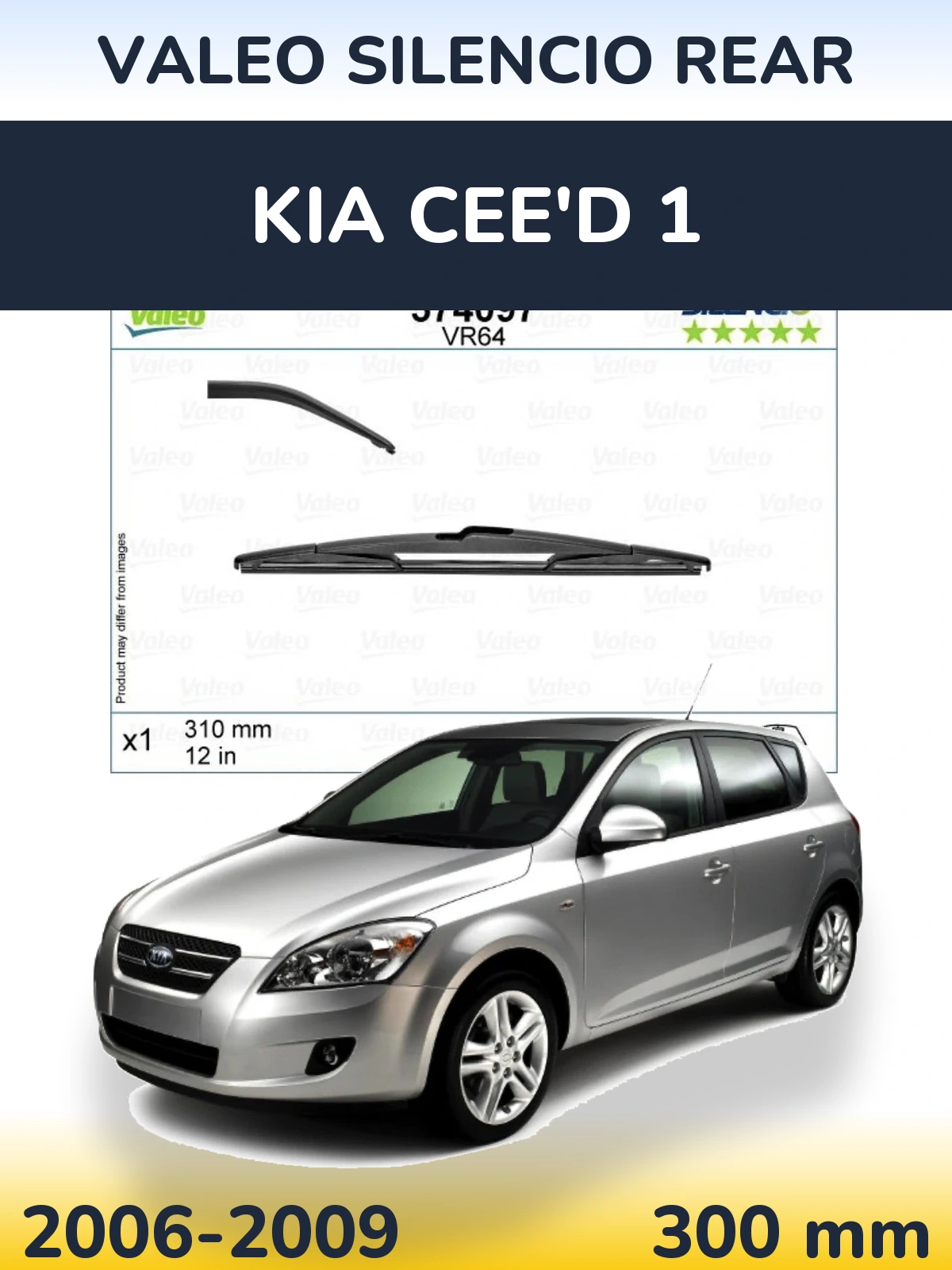 Ștergătoare Valeo Silencio Rear pentru KIA Cee'd 1