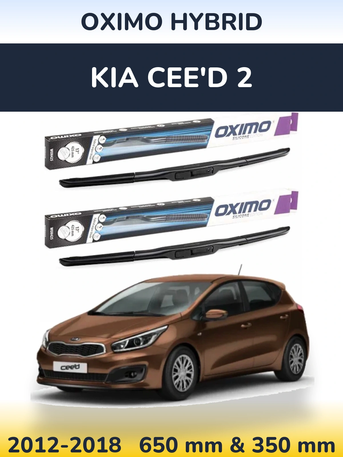 Ștergătoare Oximo Hybrid pentru KIA Cee'd 2